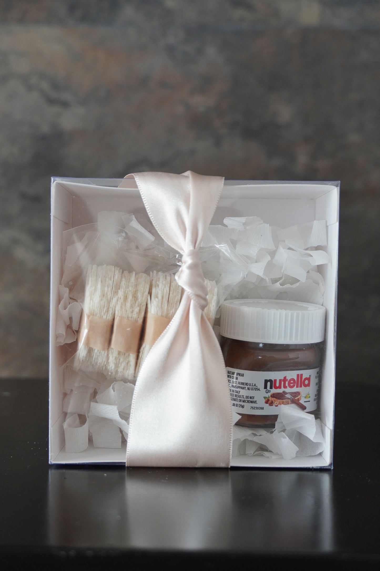 Cajita con Obleas y Nutella